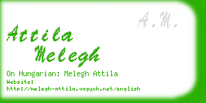 attila melegh business card